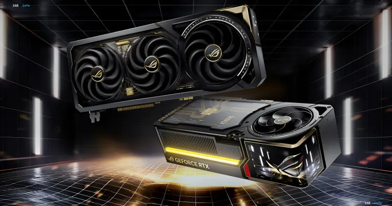 Asus ROG RTX 5090 Edition 20 с AMOLED-экраном и жидким металлом в дизайне