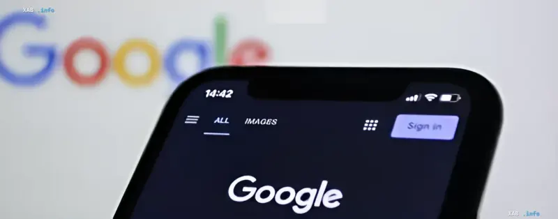 Smartphone displaying the Google app interface, with a blurred Google logo in the background — illustrating the news that Google has restricted Meta’s access to Gemini models due to chip shortages