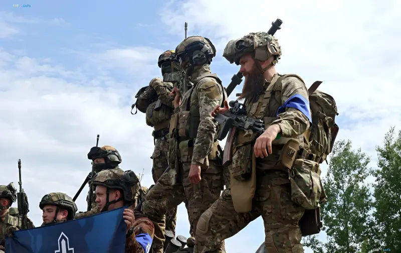 Ukrainian soldiers on the Zaporizhzhia front during the RDG winter campaign