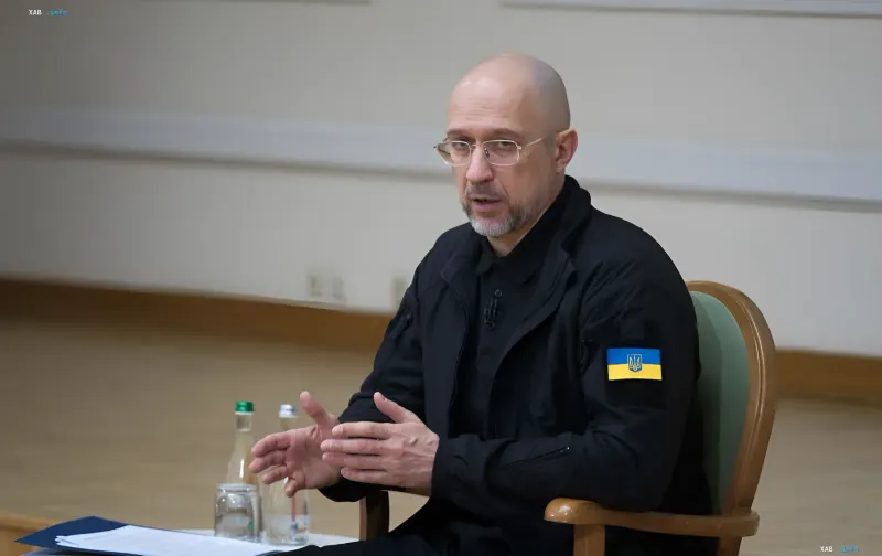 Ukrainian Prime Minister Denys Shmyhal explains measures to overcome peak energy consumption hours amid heatwave and shortage