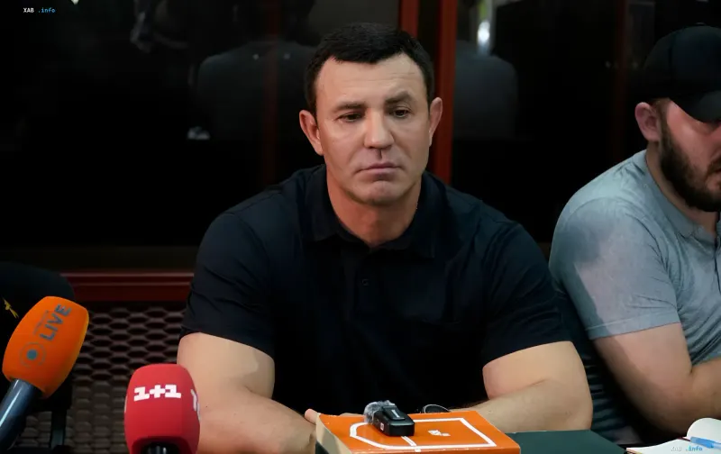 People's Deputy Andriy Tyshchenko at a court hearing on the case of 'protection' of call centers