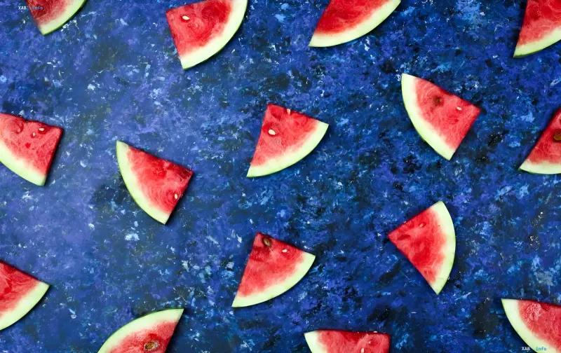Juicy watermelon slices on a blue background, symbolizing Meta's new AI model Watermelon, catching up with GPT-5.5