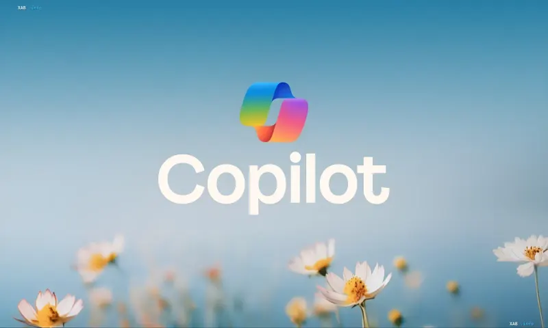 Логотип Microsoft Copilot на фоне цветов — символ новой функции PC Insights для диагностики ПК