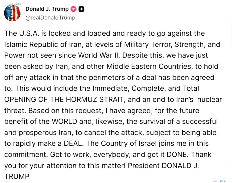 Trump tweet on canceling strike on Iran: 'Locked and loaded', but peace is more valuable