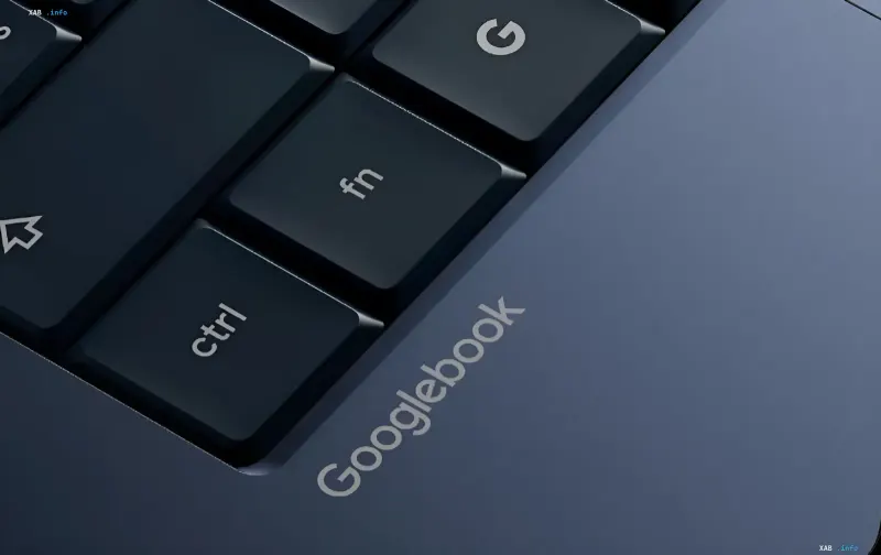 Клавиатура нового Googlebook с логотипом на корпусе и клавишей G — замена Chromebook с ИИ и новой ОС