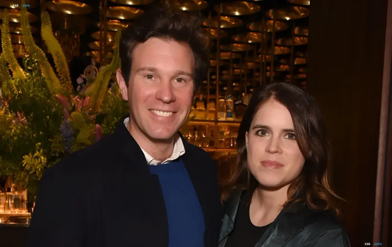 Princess Eugenie and Jack Brooksbank at an event — happy parents of newborn daughter