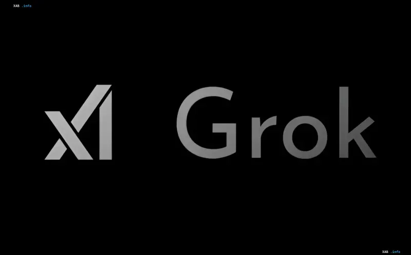 xAI und Grok Logo auf schwarzem Hintergrund, das die Verbindung zur Klage über die Erstellung von Inhalten mit sexualisierten Kindern symbolisiert