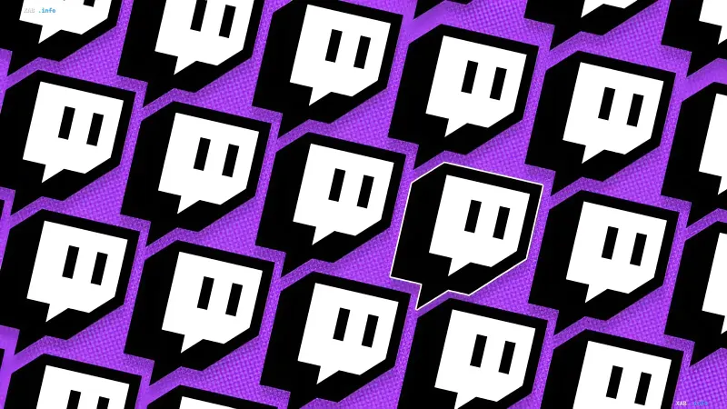 Twitch-Logos auf lila Hintergrund, die die Nutzung von Plattforminhalten für KI-Training symbolisieren