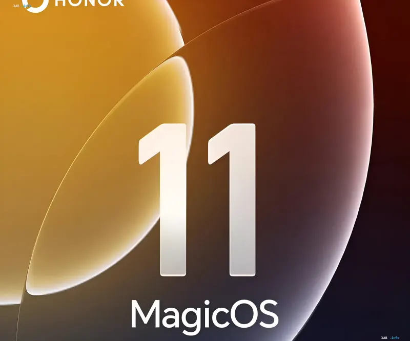 Офіційний логотип Honor MagicOS 11 з цифрою 11 на золотистому тлі — нова версія системи з функцією звільнення понад 50 ГБ пам'яті