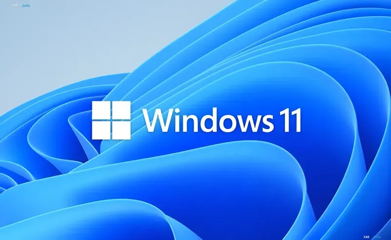 Windows 11 logo on the official blue wallpaper — new per-app camera and microphone blocking for Win32 applications