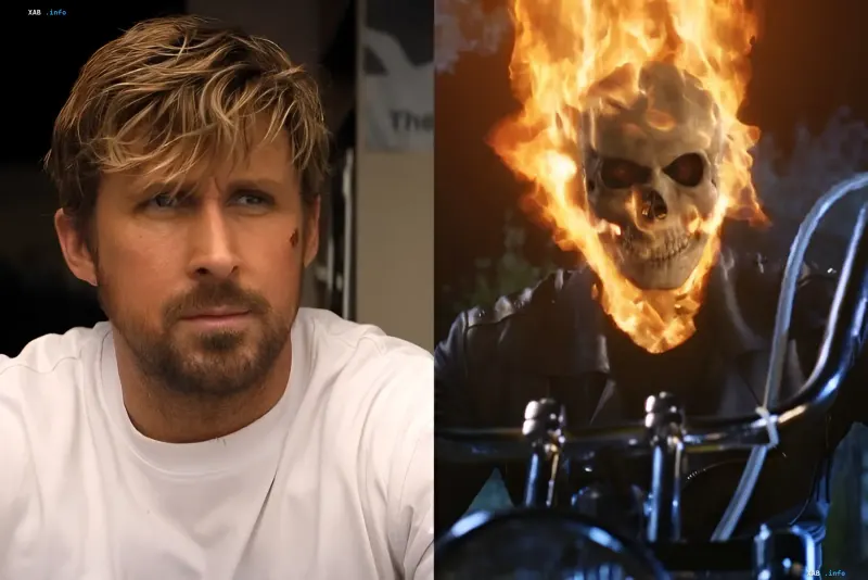 Ryan Gosling next to the Ghost Rider character: Marvel confirms casting and premiere date