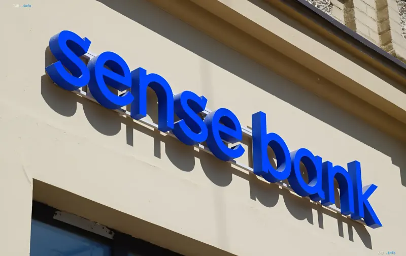 Sense Bank signage on a building facade — the bank NBU named as one channel for submitting bail to VAKS