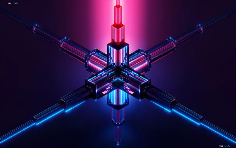 Schematic 3D render of a quantum processor with superconducting qubits illustrating a new method for verifying quantum supremacy