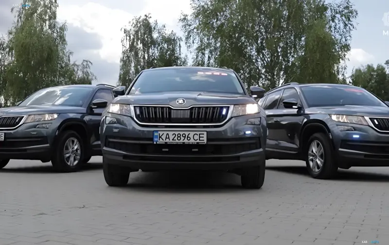 Скрытые полицейские Skoda Kodiaq с автоматическим измерением скорости и выпиской штрафов на украинских дорогах