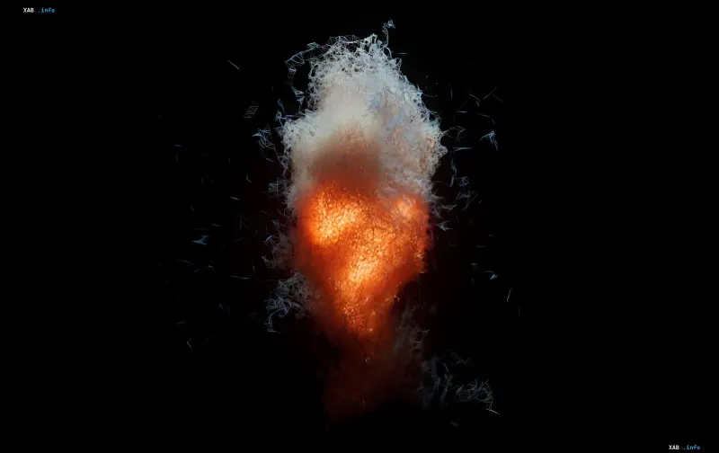 Computervisualisierung von exotischem Eis, das bei 2000 °C seine Kristallgitterstruktur behält