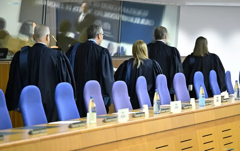 Судьи Европейского суда по правам человека на заседании — механизм передачи замороженных активов РФ Украине через ЕСПЧ