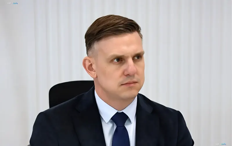 Maxim Hursky, head of Ukrport, during official talks on Danube river port access fees
