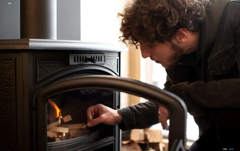 Mann zündet Brennholz im Ofen an: Was kostet Brennholz 2026 und wie viel braucht ein Haus pro Saison