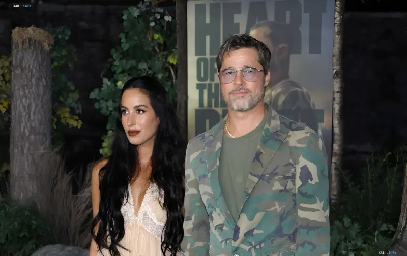 Brad Pitt and Ines de Ramon at the Heart of the Beast premiere