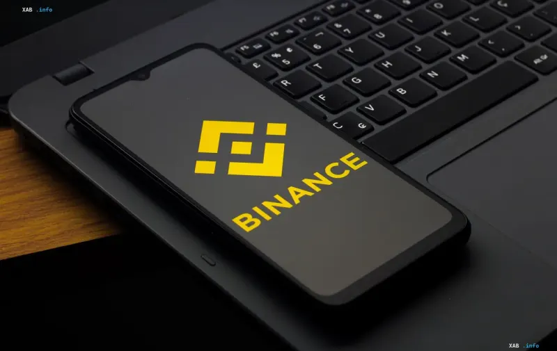 Binance-Logo auf einem Smartphone-Display: Die Krypto-Börse streicht das USDT/UAH-Paar und Hrywnia-Auszahlungen bis Ende September