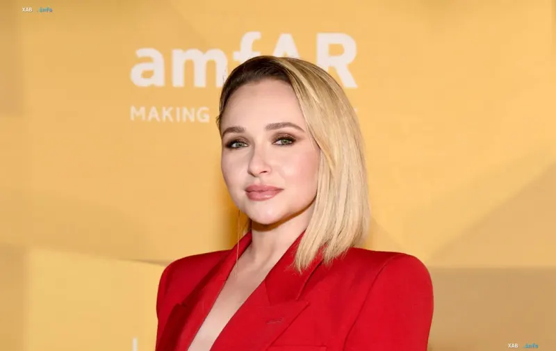 Hayden Panettiere in a red blazer at an amfAR event, photo of the actress who died from the toxic effects of fentanyl