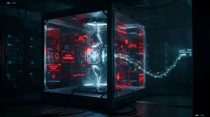 OpenAI server equipment and company logo against a background of digital circuits