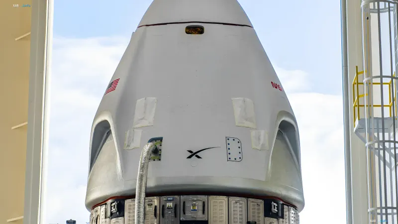 Crew-13 mission crew at the spaceport in Florida
