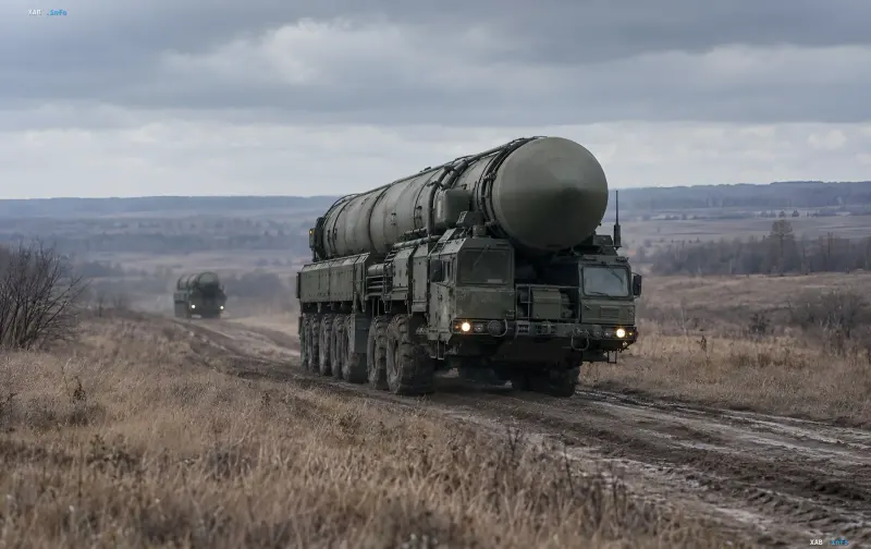 Российская пусковая установка перемещается вглубь территории