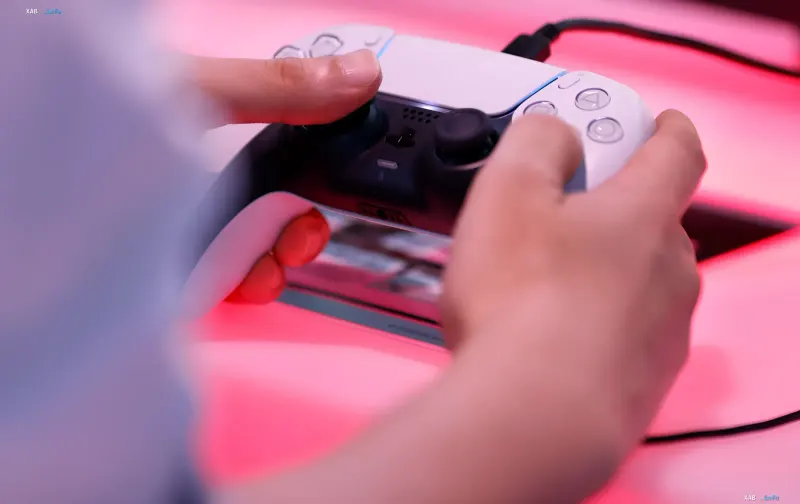 PlayStation 5 console featuring QSSR AI upscaling technology for enhanced graphics