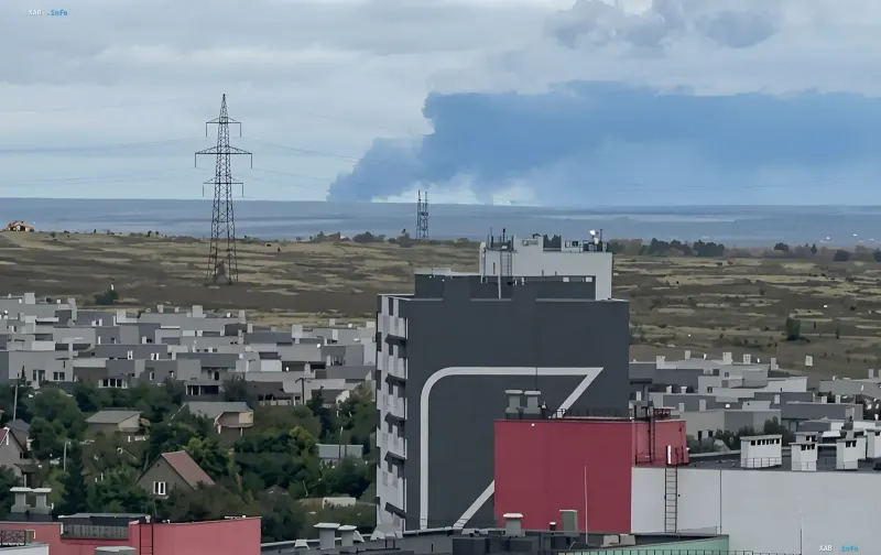 Brand im Öllager LPDS Samara nach Drohnenangriff
