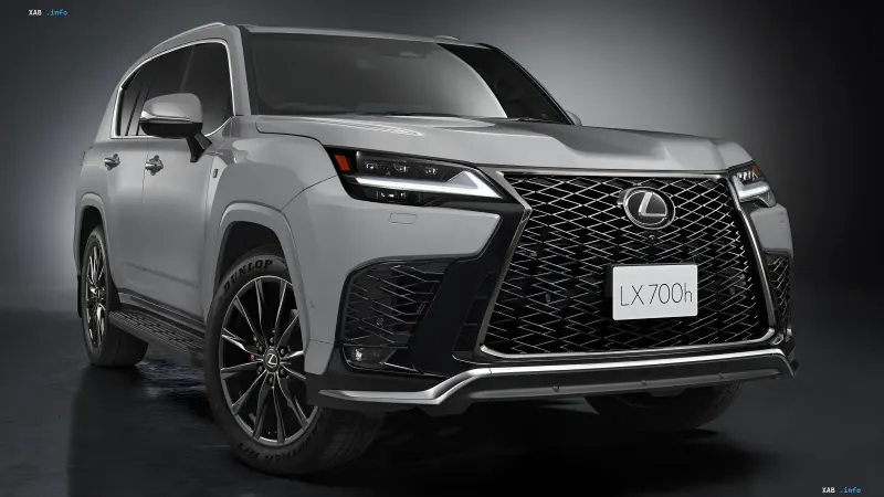 Updated 2027 Lexus LX F Sport SUV with black wheels