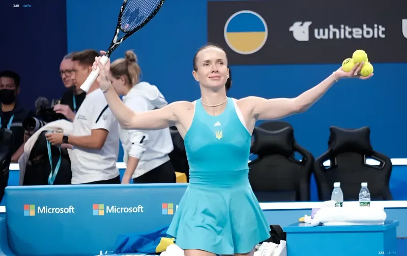 Элина Свитолина празднует победу на турнире WTA в Пекине