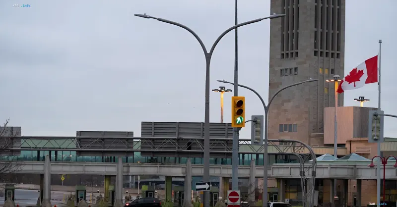 Customs control at the US-Canada border