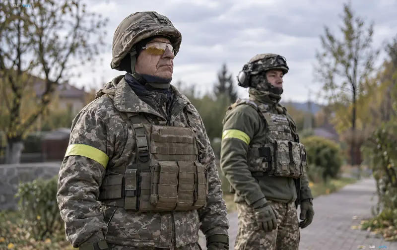 Servicemen of the Territorial Defense Forces of Ukraine at positions