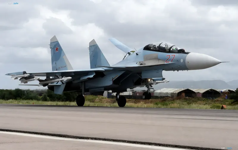Russian Su-35 and Su-34 fighter jets