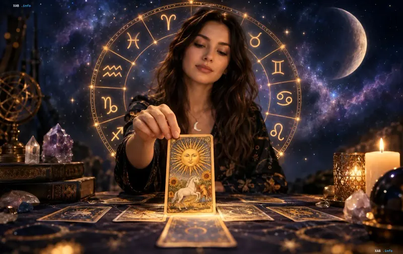 Tarot cards on a table