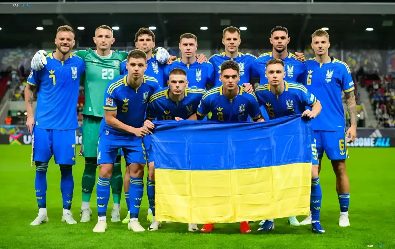 Сборная Украины по футболу готовится к матчу против Венгрии