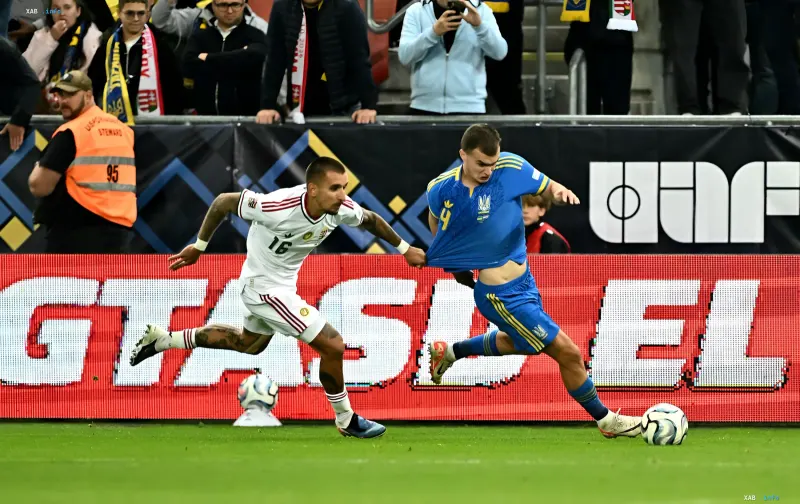 Ukraine national football team in the UEFA Nations League match