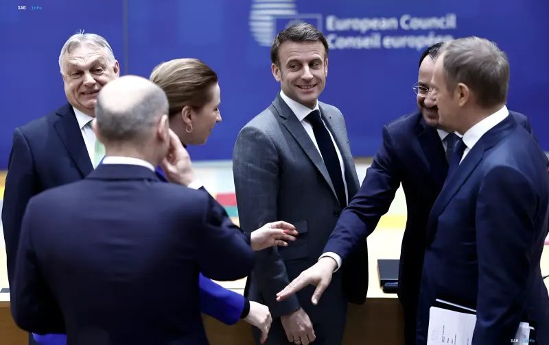 Gebäude der Europäischen Union in Brüssel vor dem Hintergrund von Diskussionen über Einschränkungen für russische Diplomaten