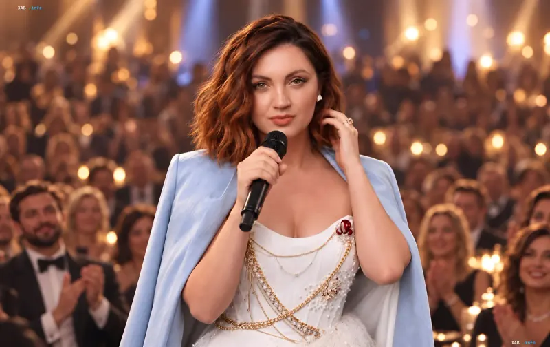 Olya Tsybulska on stage during a tour