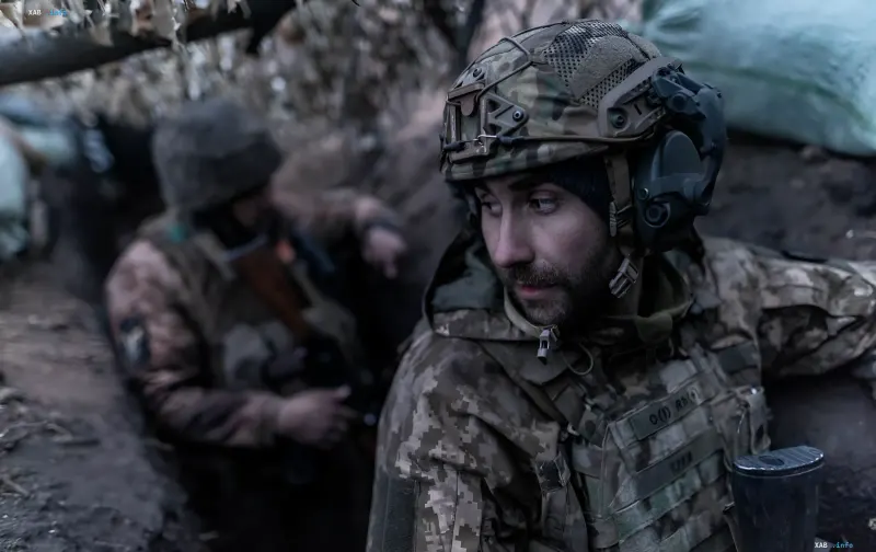 Ukrainische Soldaten in der Region Kupjansk