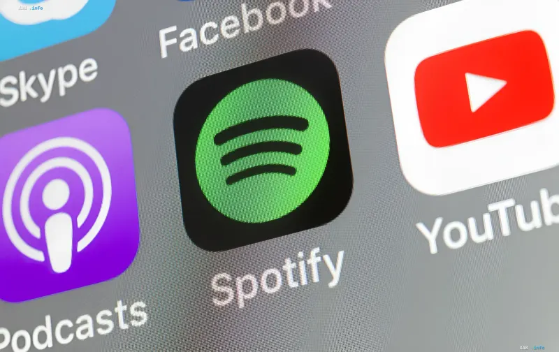 Интерфейс Spotify с новой функцией прослушивания аудиокниг в Украине