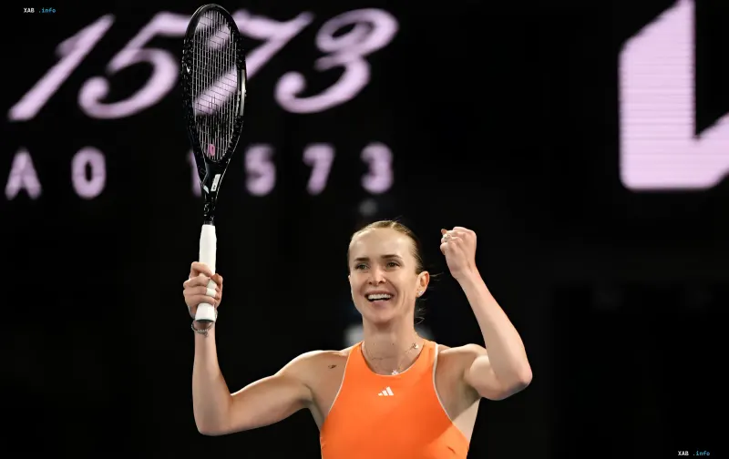 Элина Свитолина на теннисном корте турнира WTA
