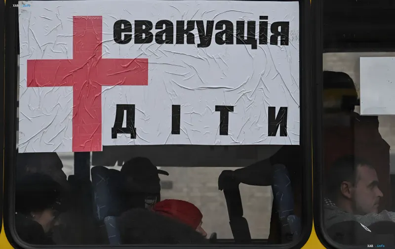 Kinderevakuierung in Kramatorsk