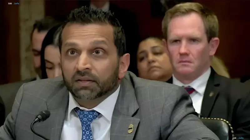 FBI Director Kash Patel during an official address