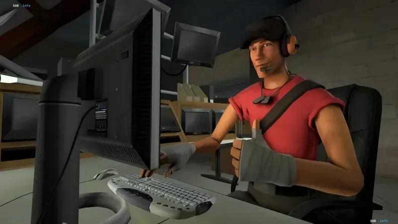 Gamer an Gaming-PCs in einem Club