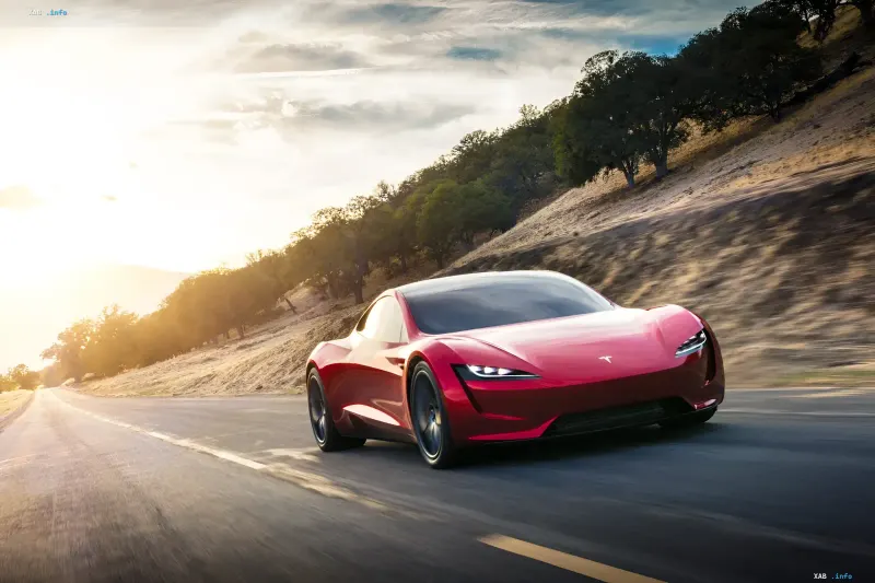 Neuer elektrischer Sportwagen Tesla Roadster bei Präsentation