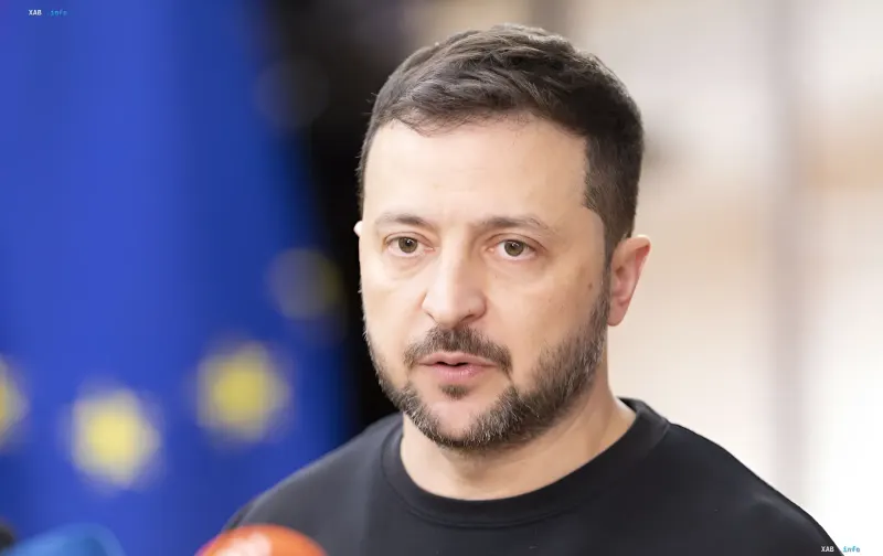 Президент України Володимир Зеленський виступає на прес-конференції