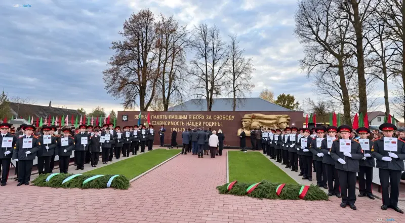 Solemn opening of the memorial to Uzbek soldiers in the village of Shapuri, Vitebsk region