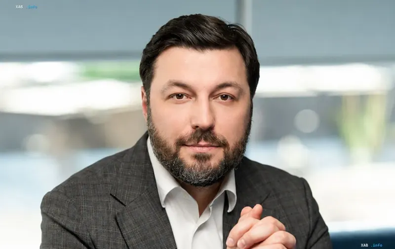 D.Solutions CEO Serhii Kovalenko during an interview